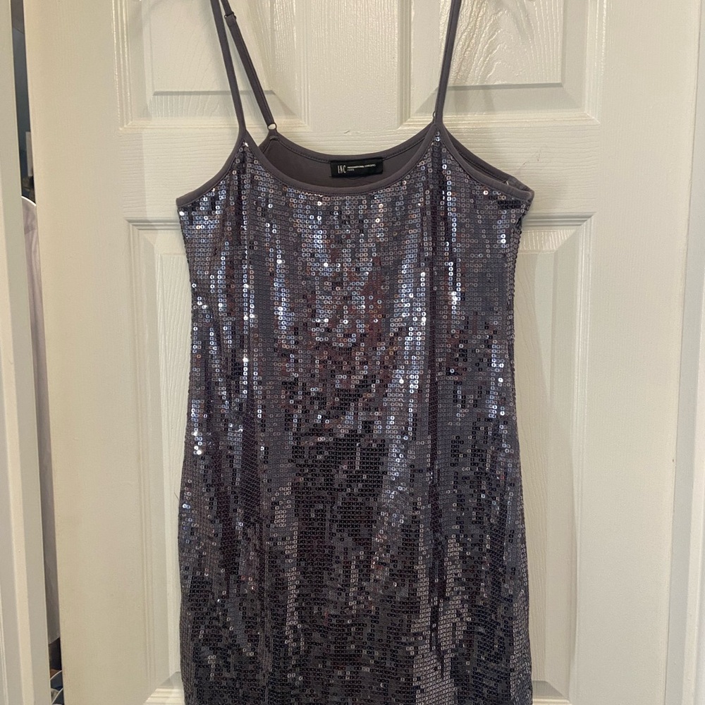 Silver Sequin Dress
